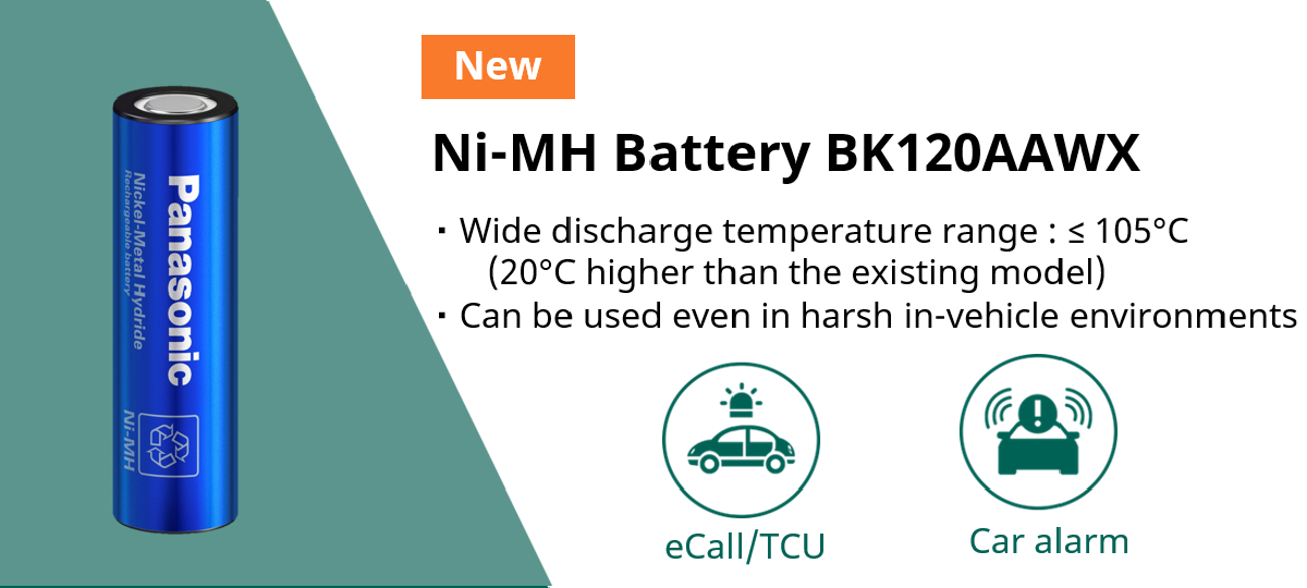 BK120AAWX:Nickel Metal Hydride Batteries